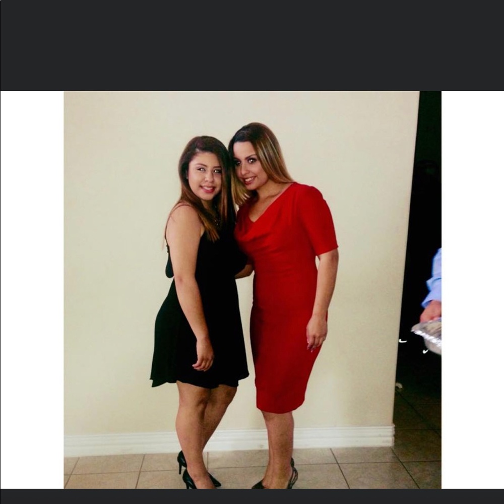 Red formal dress